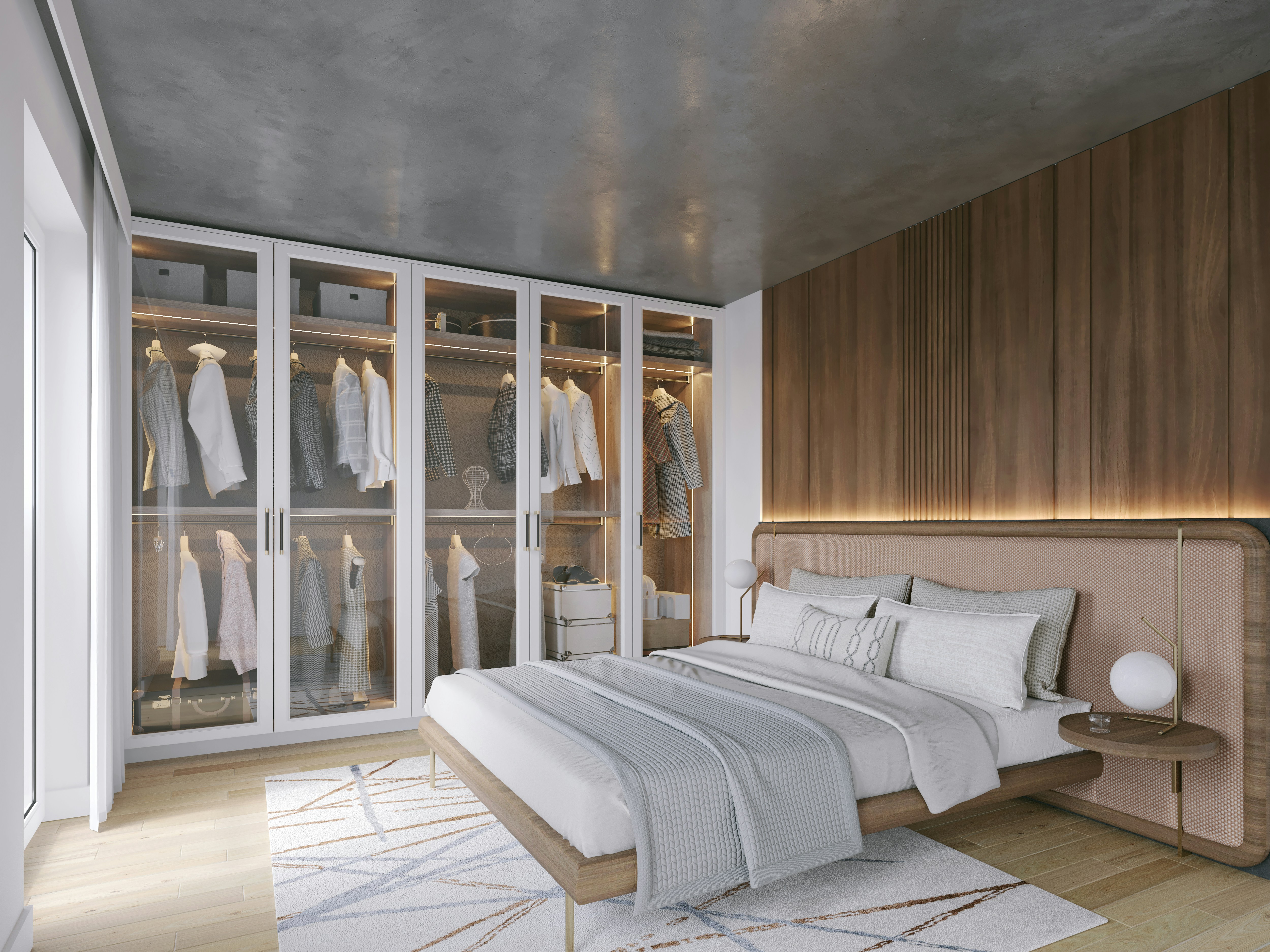 Custom Bedroom Wardrobe and Bed 10