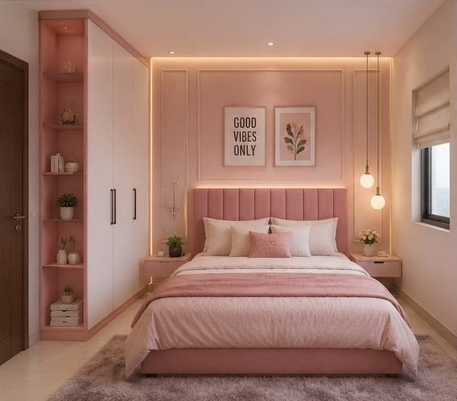 Luxury Headboard Bedroom Setup 22