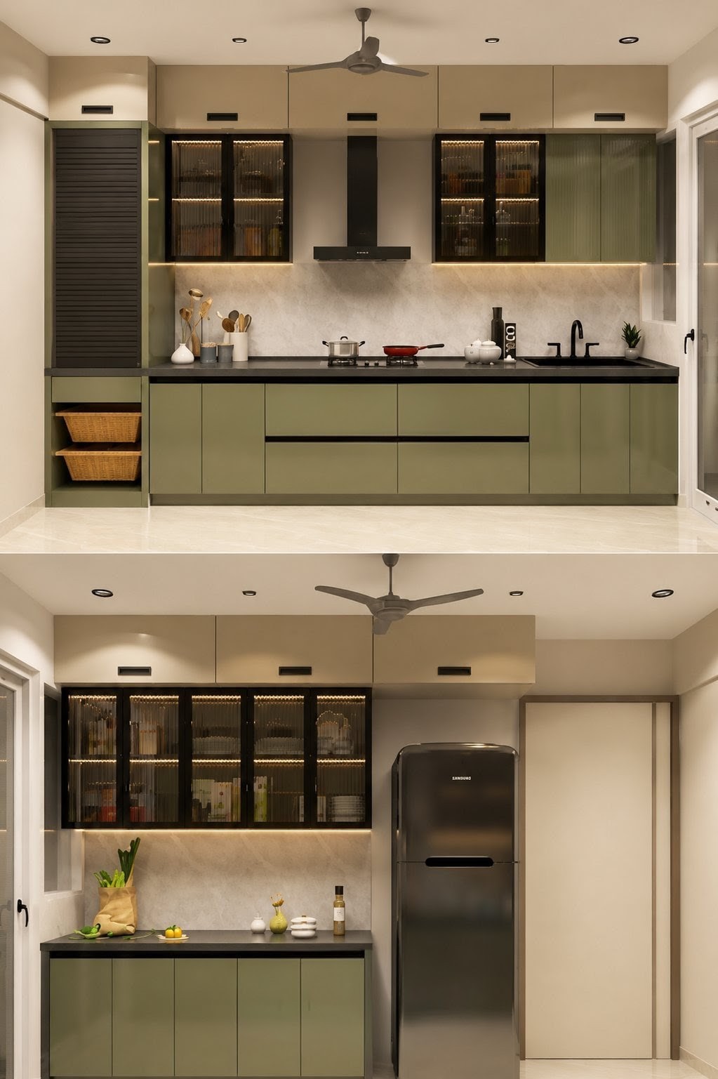 Modular Kitchen Wall Tiles & Setup 28