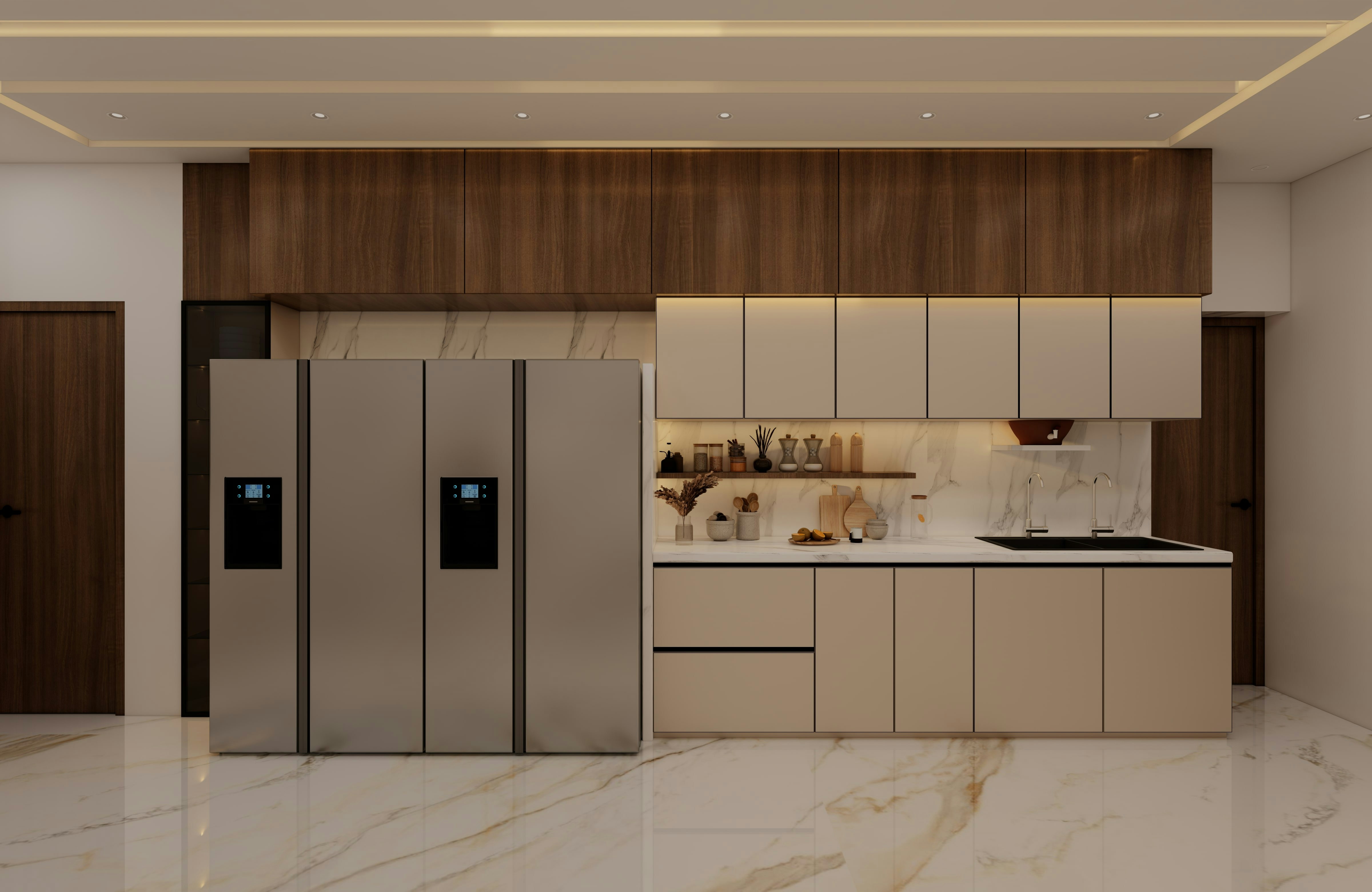 Contemporary Kitchen Cabinets Kolkata 5