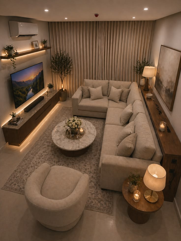 Modern Living Hall Architecture 13