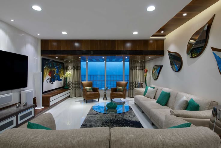 Living Room TV Console Design 16