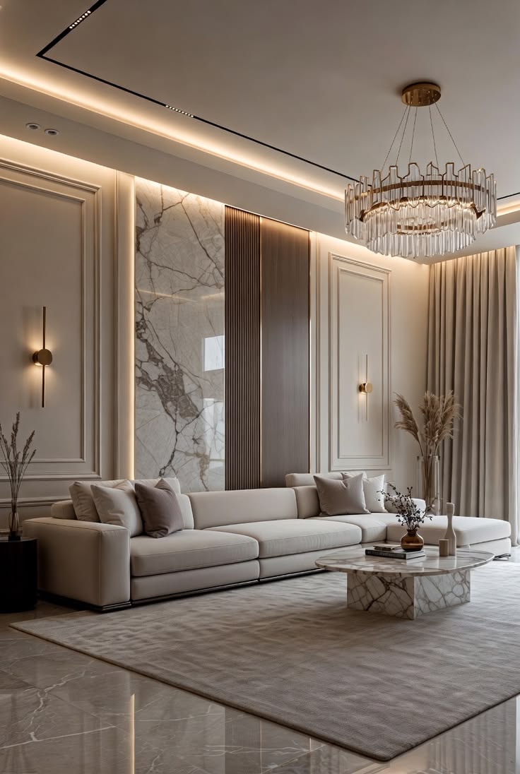 Contemporary Drawing Room Interior 35