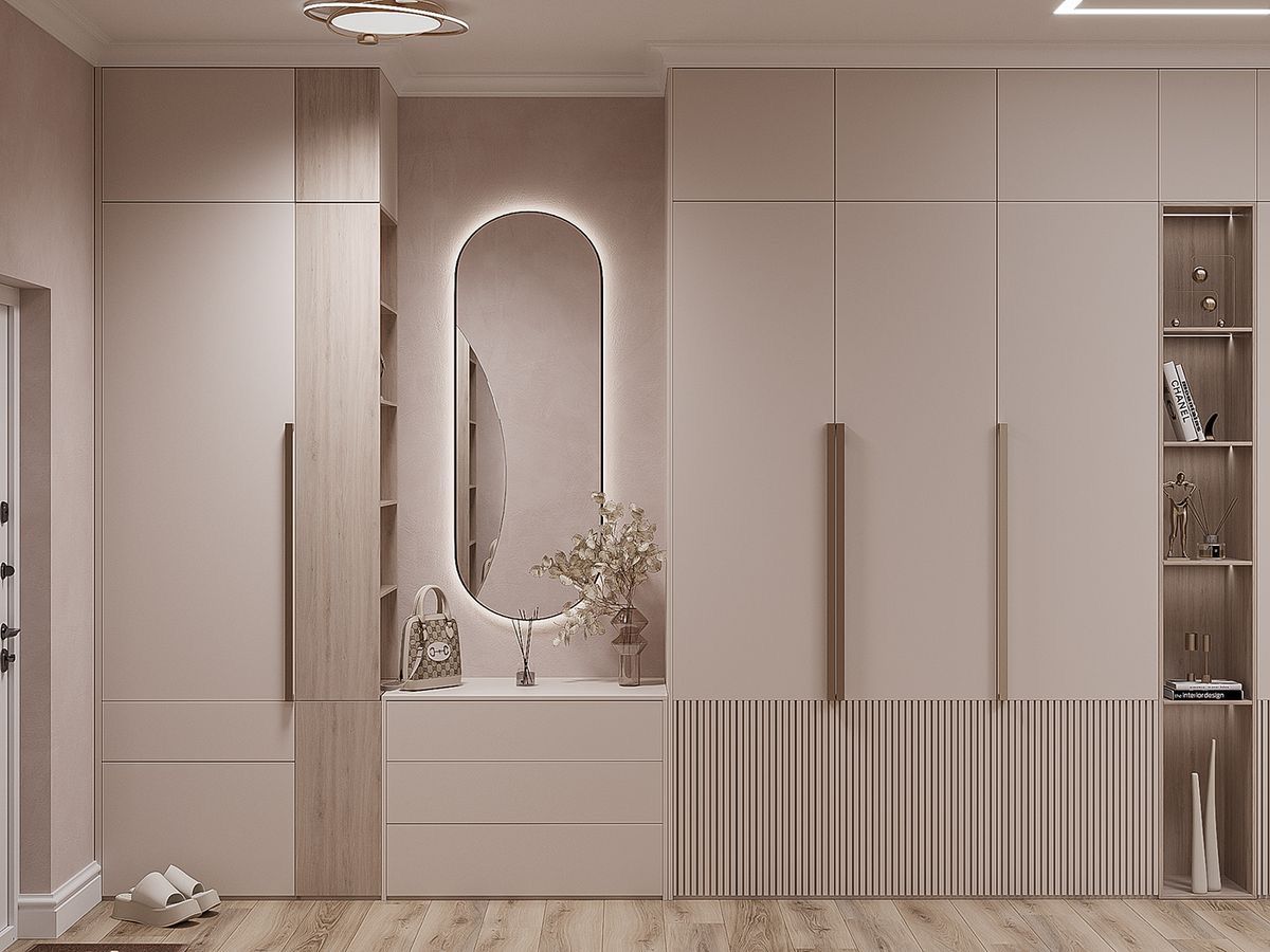 Minimalist White Wardrobe Setup 12