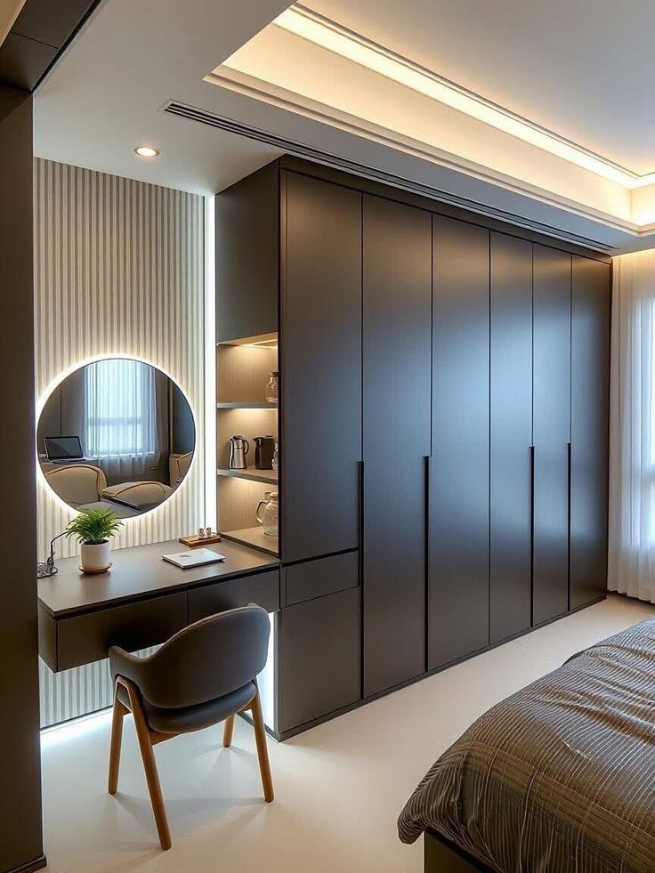 Modern Wardrobe with Concealed Handles 27